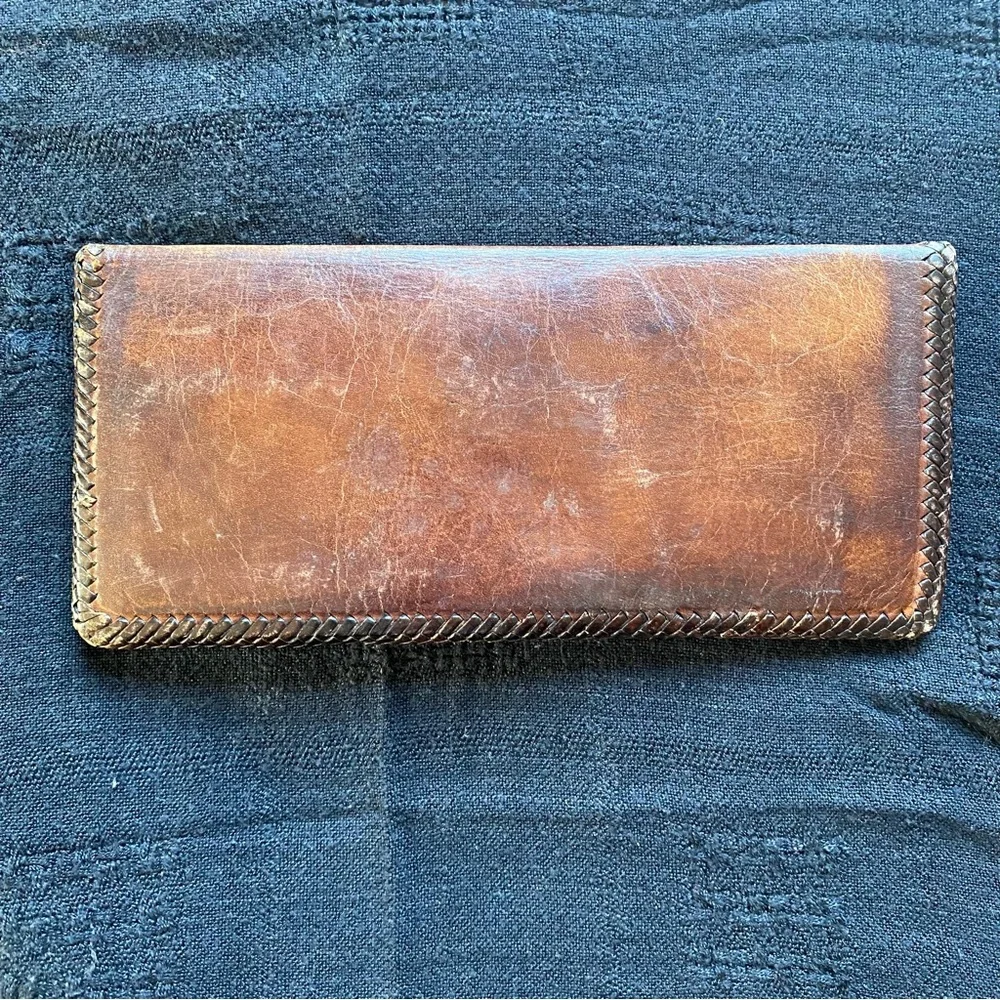Vintage Brown buttery soft Men’s Long Wallet. Made in Mexico. 70’s. - Picture 2 of 10